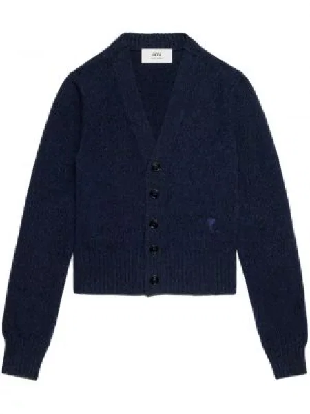 Cardigan Ami Paris albastru