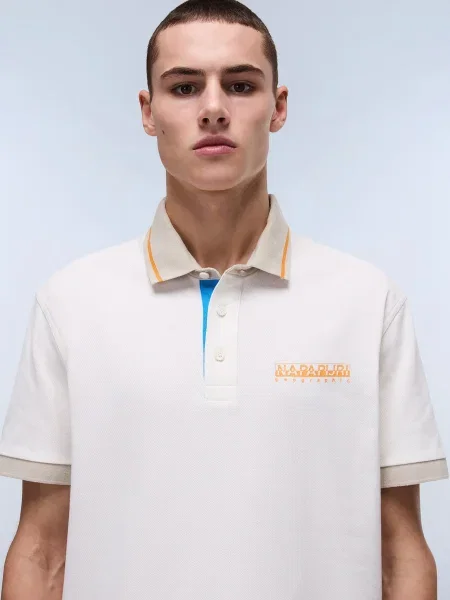 Napapijri Tricou polo E-Zeri Écru bej