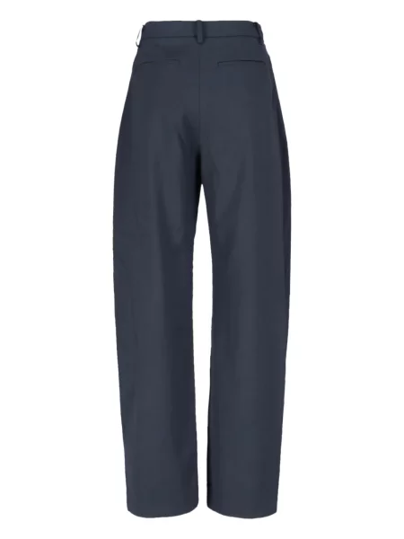 Pantaloni Lvir plisate albastru