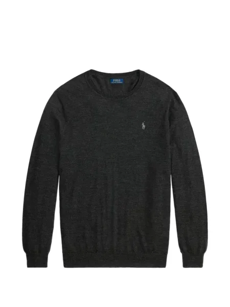Gulerat șosete Polo Ralph Lauren de lână cu dungi negru