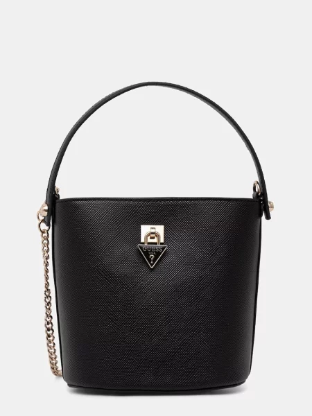 Guess geantă crossbody pentru femei cu imitație de piele PATSIE negru