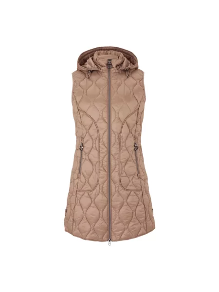 Kamizelka Betty Barclay z kapturem brązowa