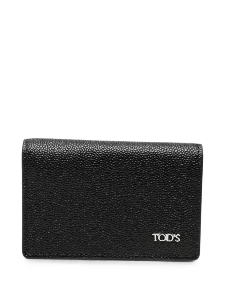 Кожено портмоне Tod's черно