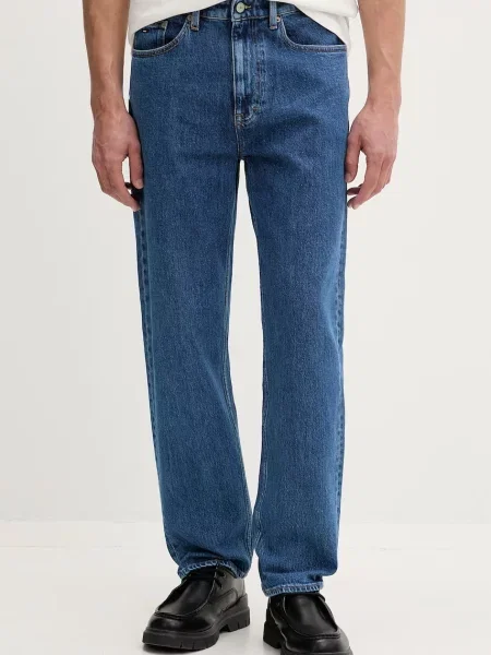 Tommy Jeans blugi regulari pentru bărbați albastru