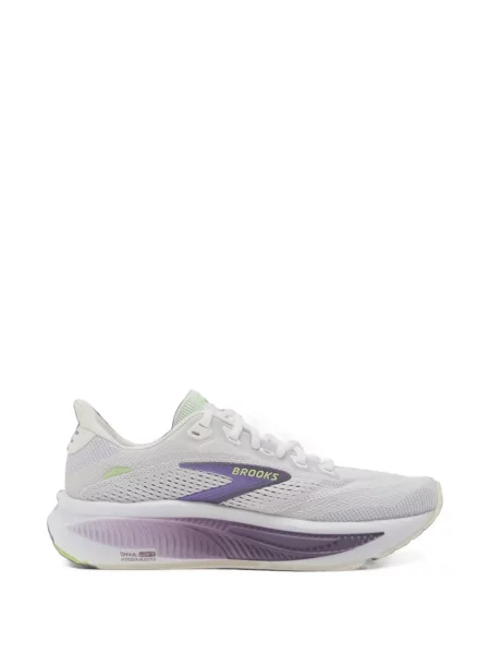 Sneakerși Brooks cu șireturi din dantelă alb