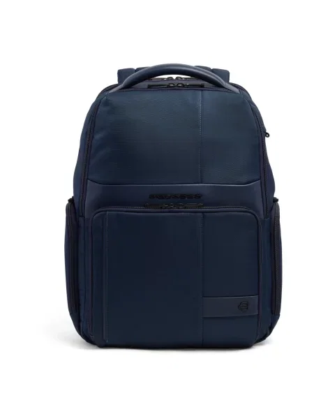 Torba na laptopa Piquadro skórzana niebieska