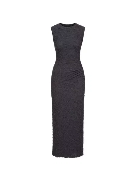 Rochie midi Vince cu volane gri