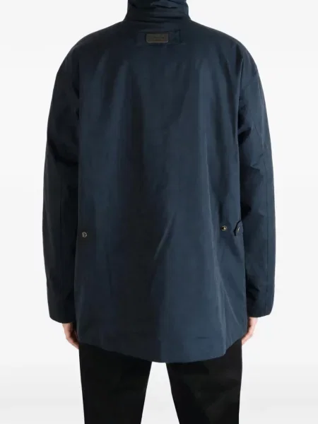 Geanta de piele Barbour albastru