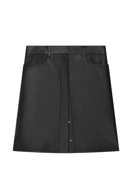 Pocnitură fustă din piele Courreges negru