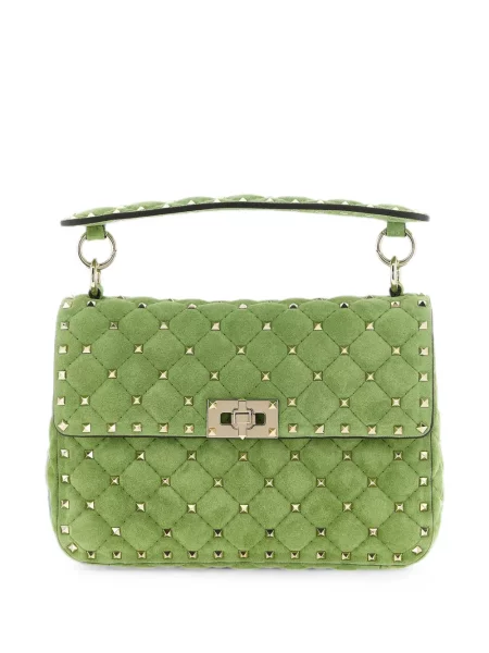 Matlasat geantă shopper Valentino Garavani verde