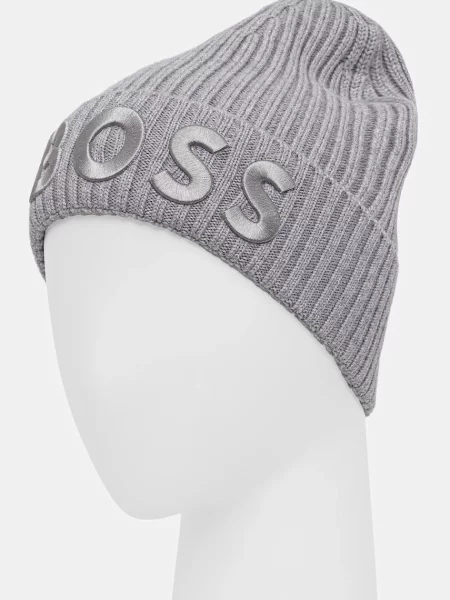 Вовняна шапка BOSS чорний