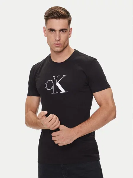 T-Shirt Calvin Klein Jeans μαύρο