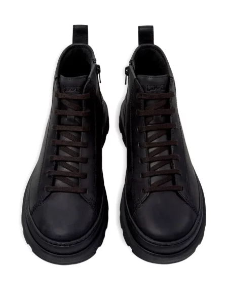 Botine Camper cu șireturi din dantelă negru