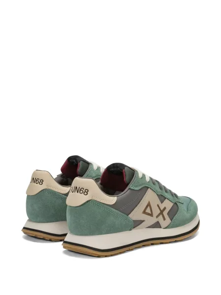 Szarvasbőr sneaker Sun68 autogrammal zöld