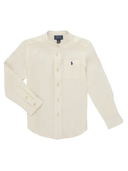 Cămașă copii Polo Ralph Lauren alb