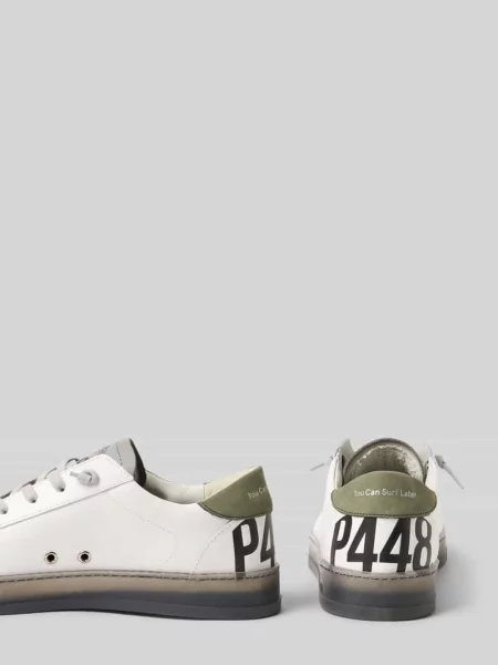 Sneakersy sznurowane P448 białe