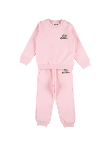 Komplet dresowy dziecięcy Moschino różowy