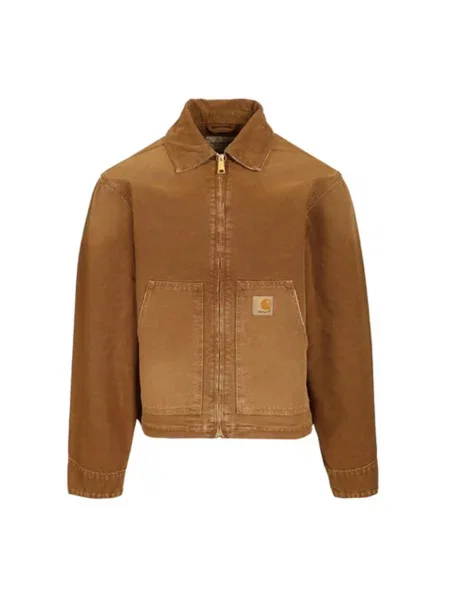 Kurtka jeansowa Carhartt Wip brązowa