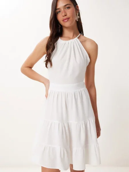 Happiness İstanbul Rochie de vară alb
