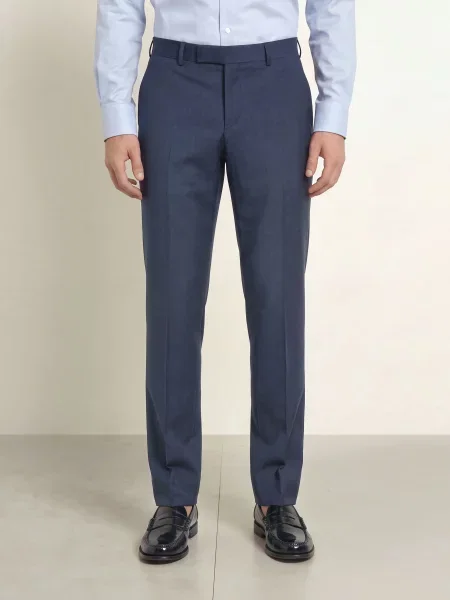 Boss Oblekové Kalhoty Genius Slim Fit open blue modré