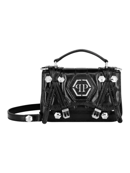 Shopperka Philipp Plein skórzana czarna