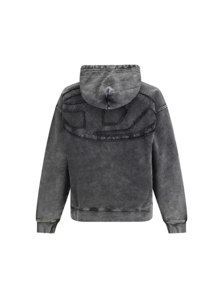 Bluza z kapturem Diesel z kapturem czarna