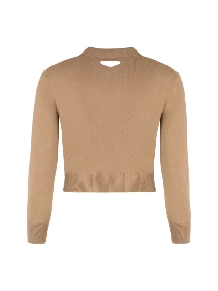 Sweter Prada z nadrukiem brązowy