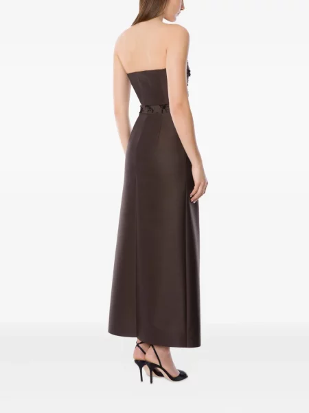 Top Alberta Ferretti cu paiete maro
