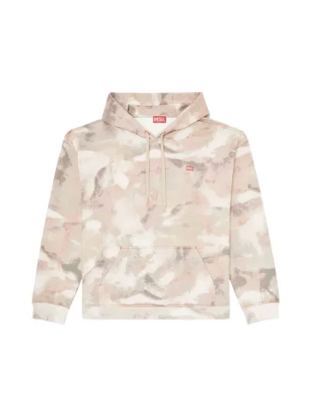Bluza z kapturem Diesel beżowa