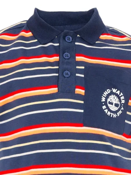 Koszulka polo dziecięca Timberland niebieska