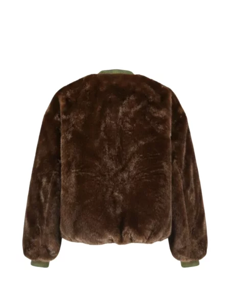 Reversibil geacă bomber Blonde No.8 cu blană verde