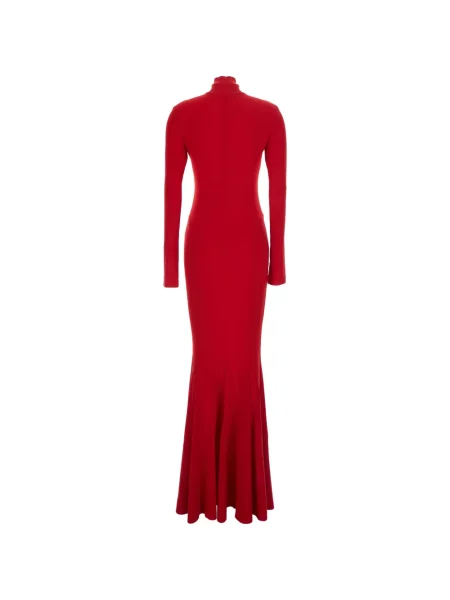 Lung rochie maxi Norma Kamali roșu