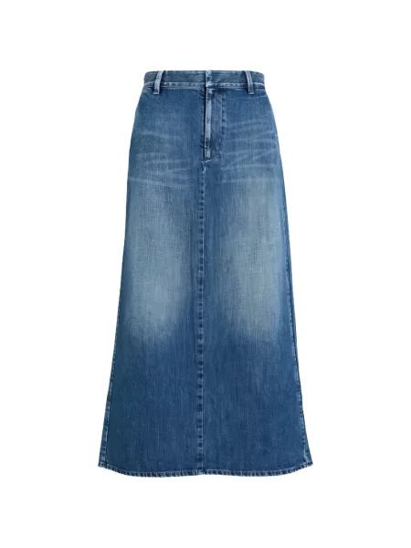 Fustă din denim Valentino Garavani albastru