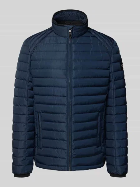 Kurtka pikowana z ociepleniem Sorona® Aura o kroju regular fit Nautgård granatowa
