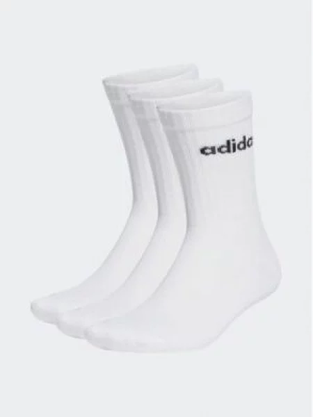 Ponožky Linear Crew Cushioned – 3 páry bílé
