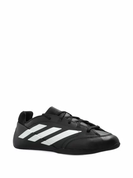 Sală de gimnastică lung sutien Adidas din piele negru
