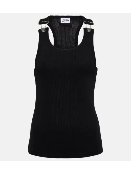 Top Jean Paul Gaultier tricotate negru