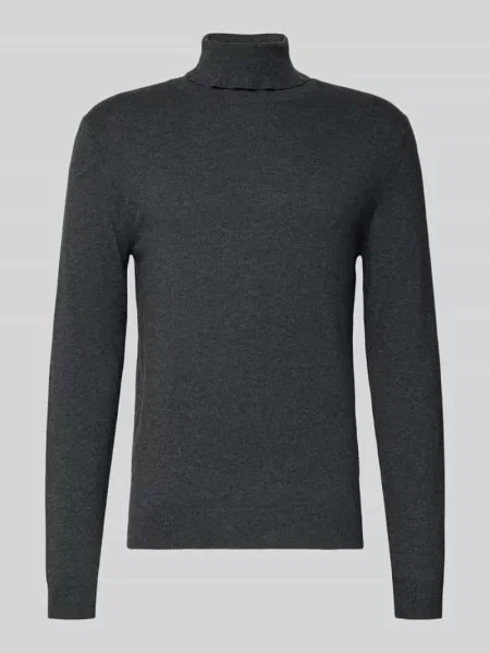Sweter z wywijanym kołnierzem z domieszką kaszmiru Casual Friday