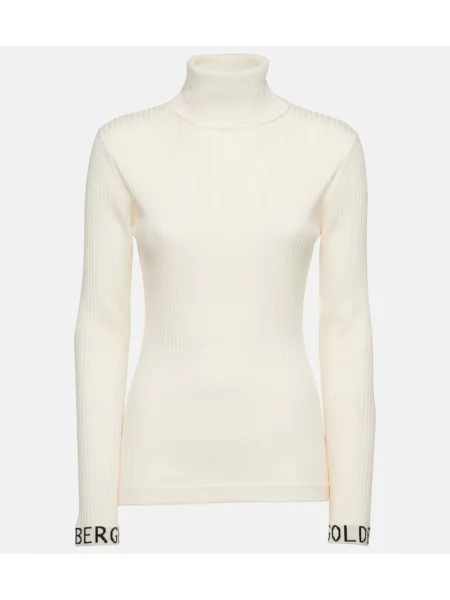 Pulover Goldbergh tricotate alb