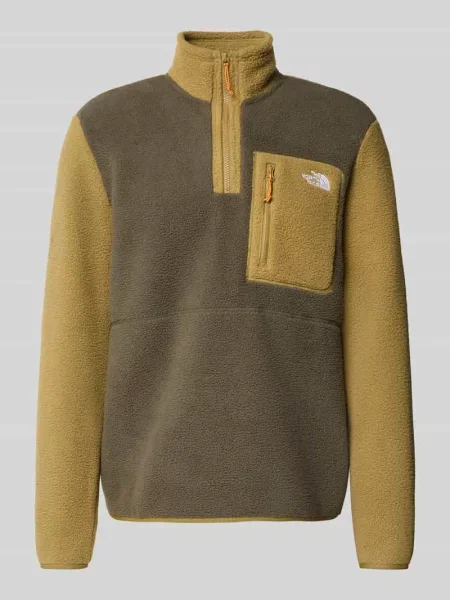 Sweter z polaru z brustaszą model YUMIORI' The North Face zielony