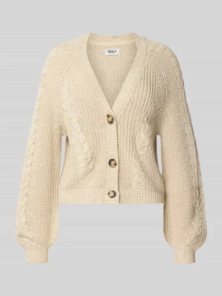 Kardigan o kroju relaxed fit z mieszanki bawełny model ‘ROSIE’ Only