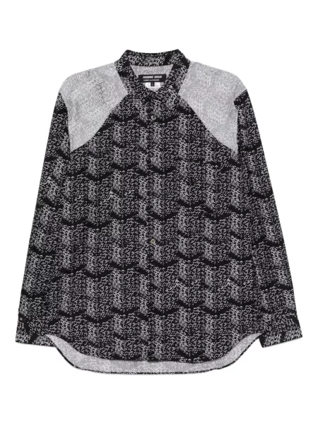 Cămașă cu dungi Comme Des Garçons Homme Deux cu dungi negru