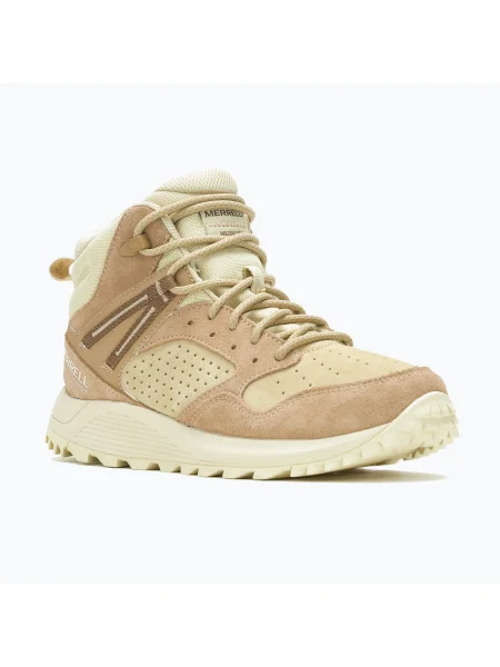 Дамски туристически обувки Merrell Wildwood Mid Ltr Wp tan/reed бежово