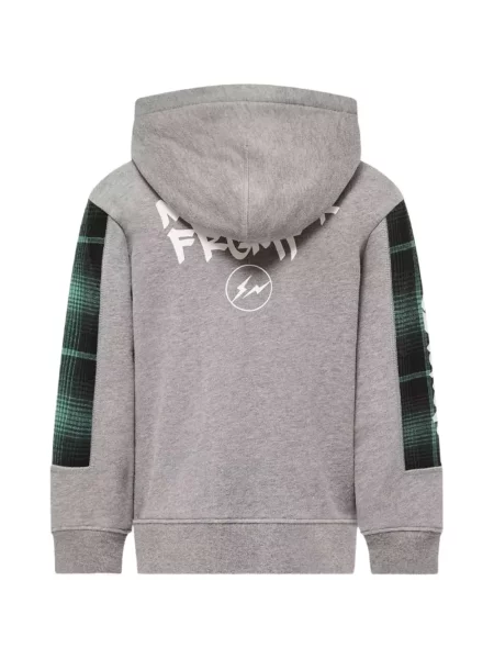 Bluza z kapturem dziecięca Moncler Enfant szara