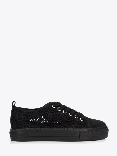 Sneakersy ażurowe czarne