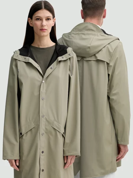 Rains geacă Long Jacket W3 de tranziție verde