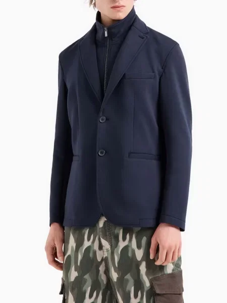 Блейзер Armani Exchange темно-синій синій