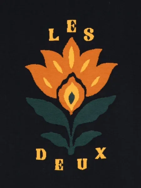 Cămașă Les Deux cu model floral albastru
