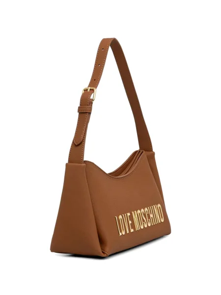 Torbica Love Moschino s autogramom smeđa