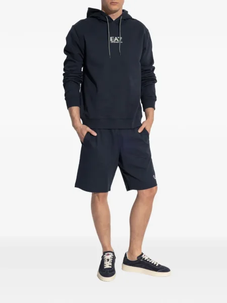 Hoodie Ea7 Emporio Armani μπλε
